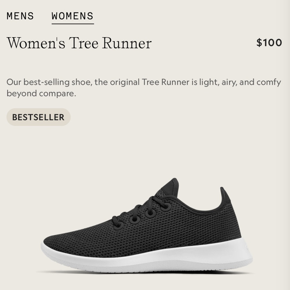 Allbirds Women's Tree Runner - Black